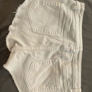 white jean shorts